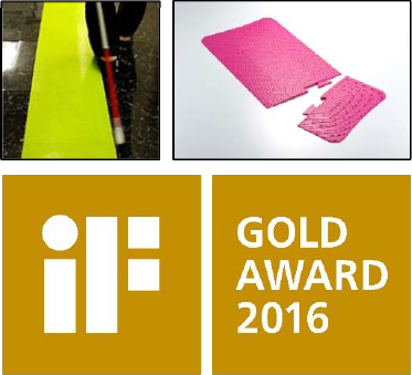 「HODOHKUN Guideway」が「2016年度iFデザイン賞・最優秀賞（iFゴールドアワード）」を受賞しました。